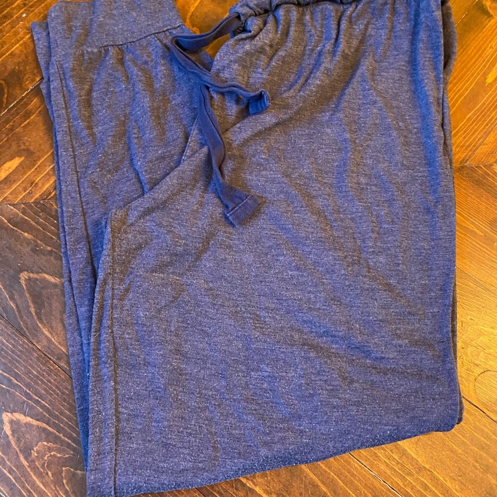 Felina Heathered Navy Lounge Pants with Drawstring Waist